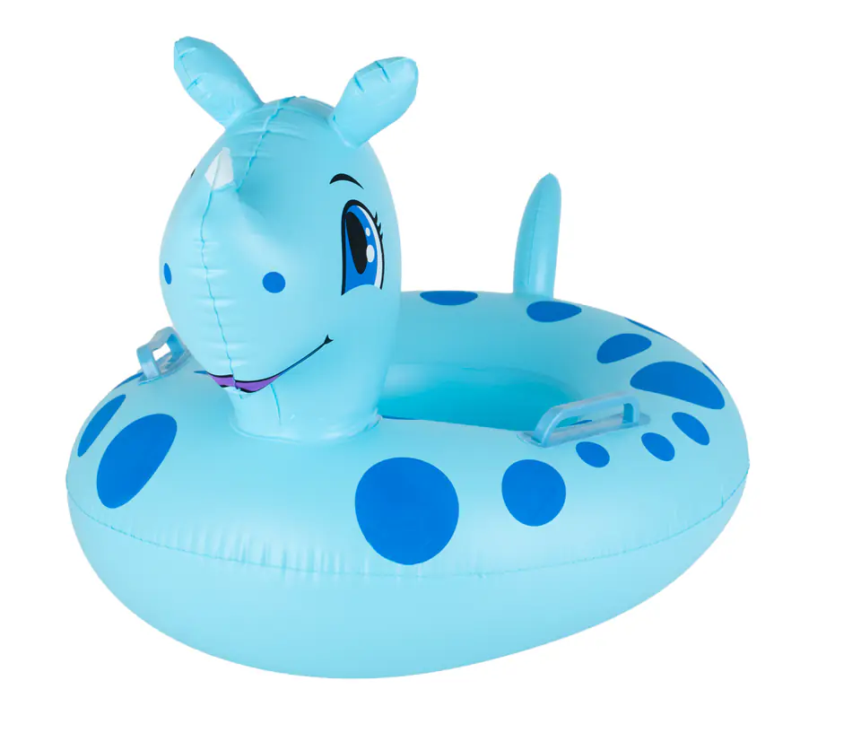 Inflatable mattress pontoon wheel for children rhinoceros