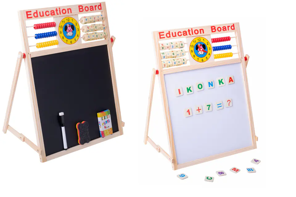 Magnetic board abacus + magnets 42 x 32,5cm