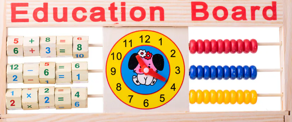 Magnetic board abacus + magnets 42 x 32,5cm