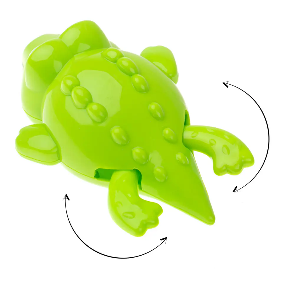 Bath toy wind-up floating crocodile