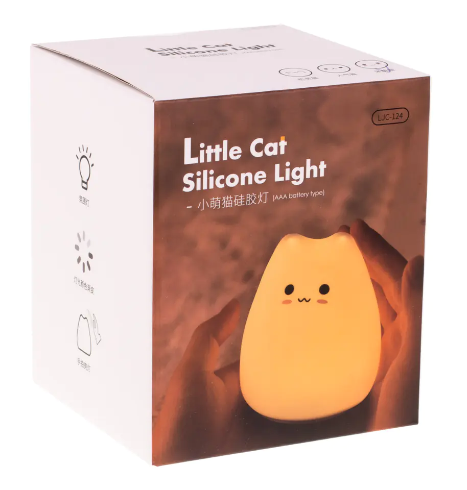 Little Cat Touch Night Light - Silicone LED