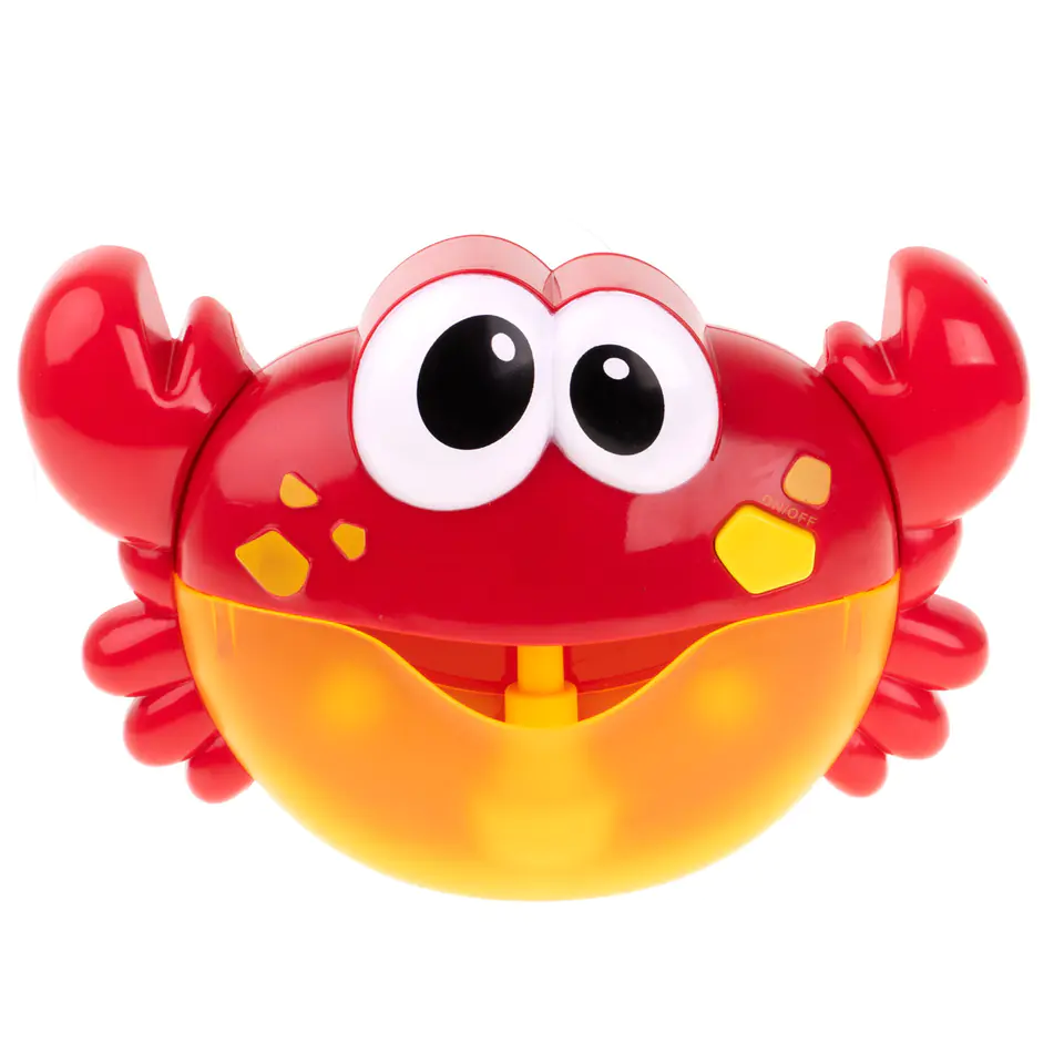 Foam bubble generator bath toy crab