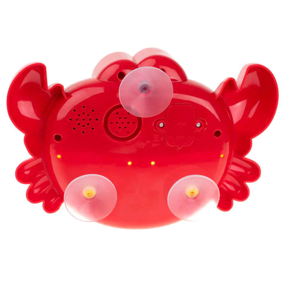 Foam bubble generator bath toy crab