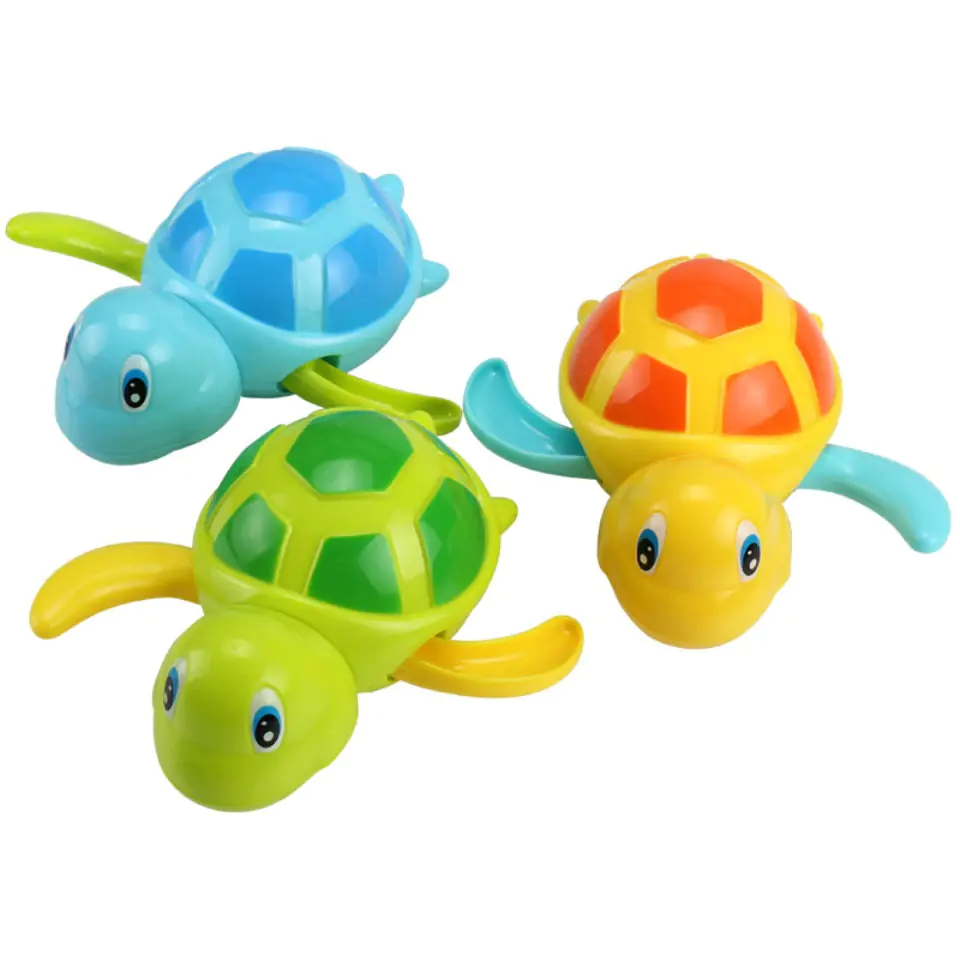 Bath toy water turtle wind-up