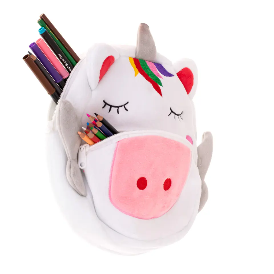 Preschooler's backpack plush unicorn 24cm