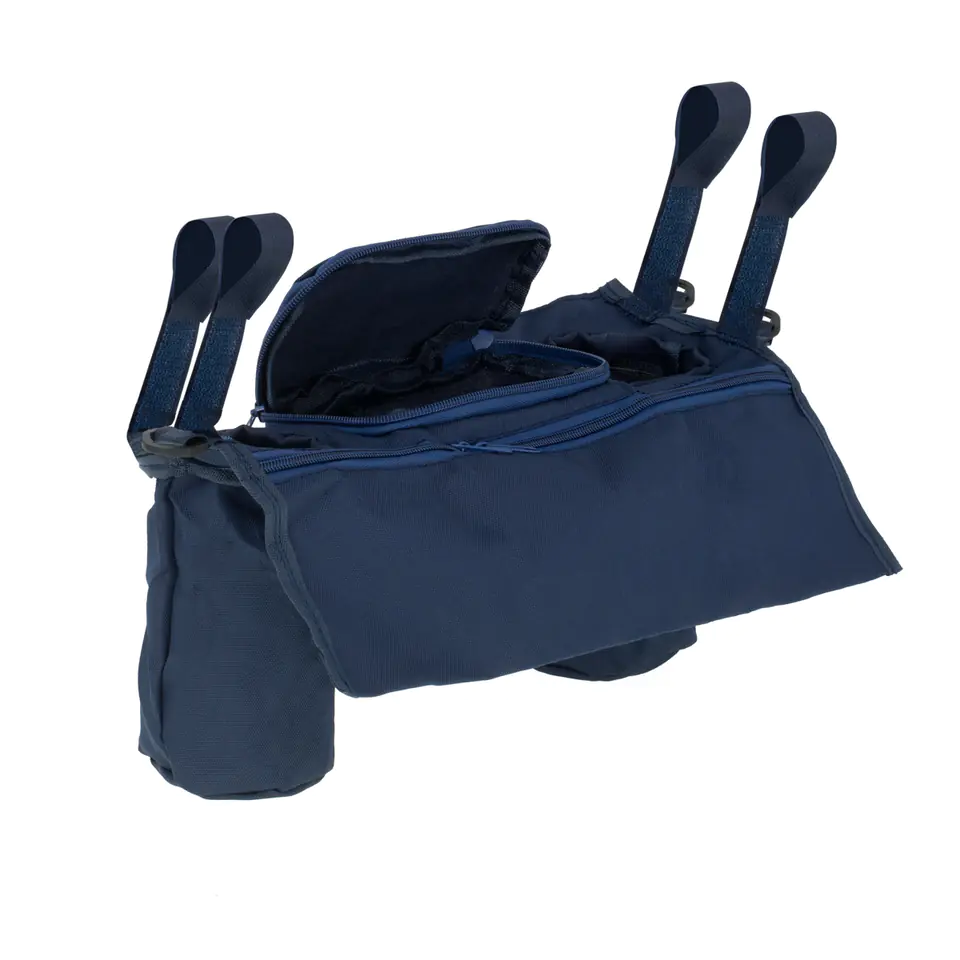 Organizer for drink trolley bottle navy blue