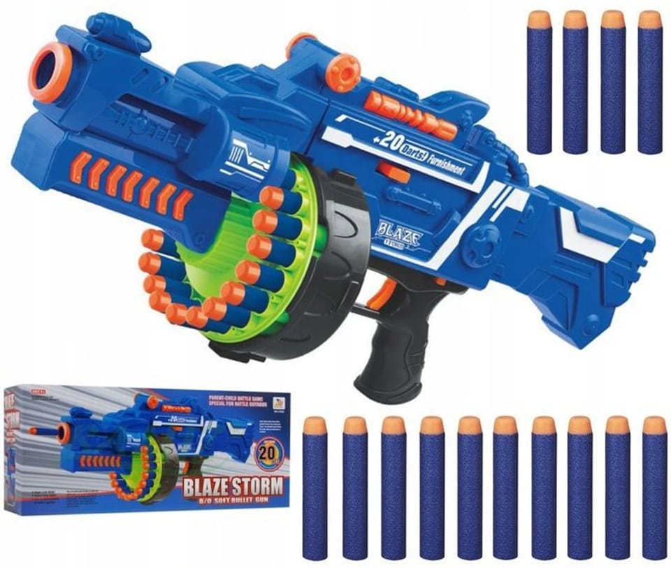 Blaze Storm foam cylinder arrow rifle + 40 arrows