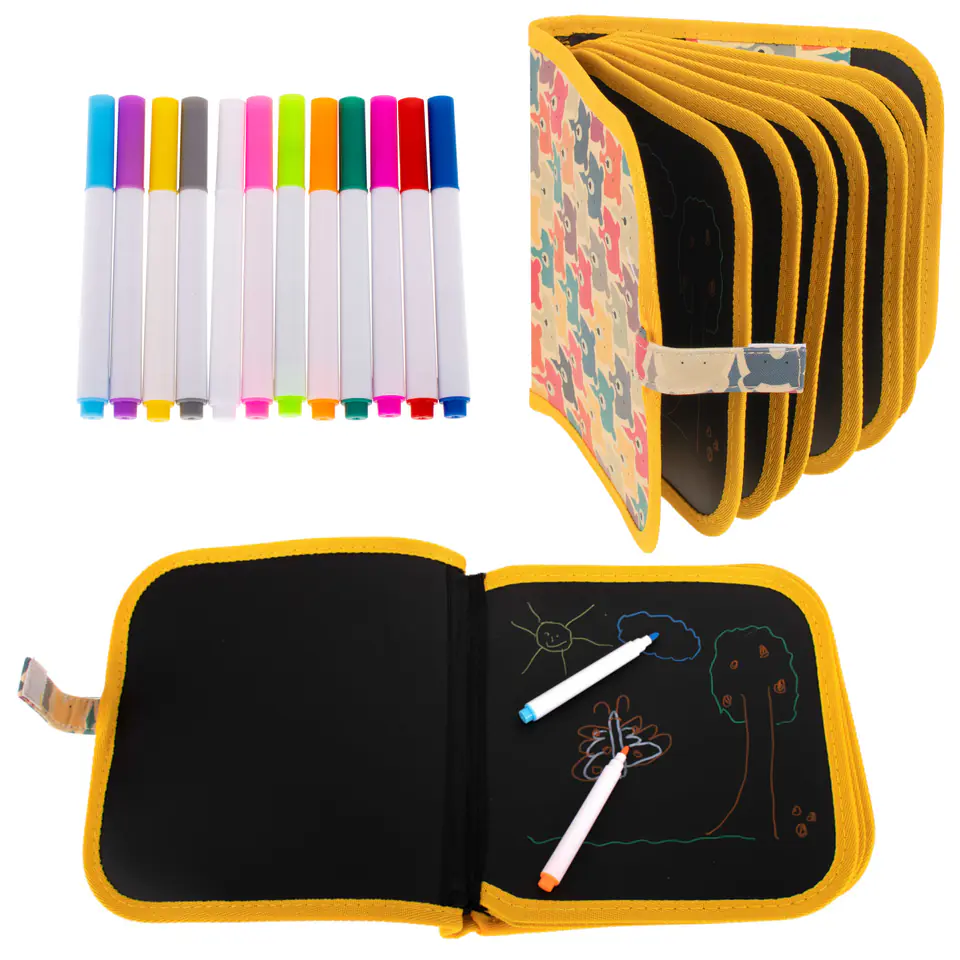 Chalk board portable soft notebook sketchbook bear