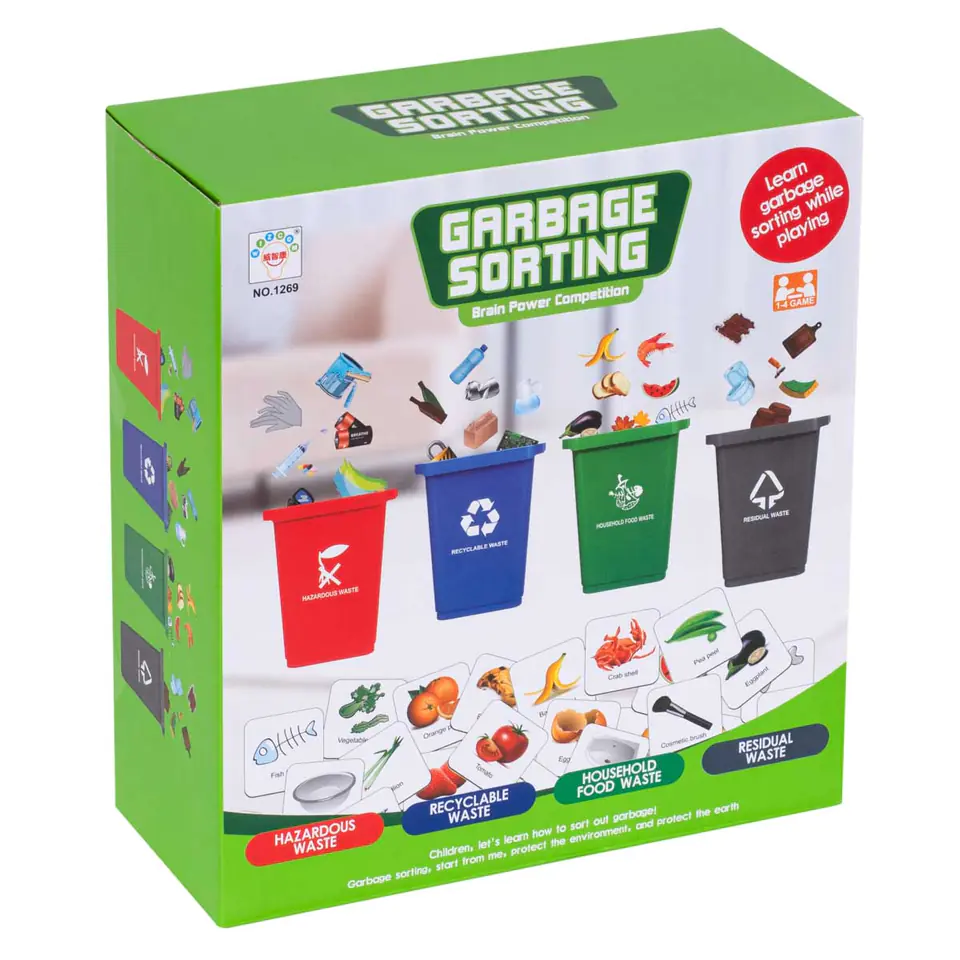 Puzzle game Waste Segregation + Cards