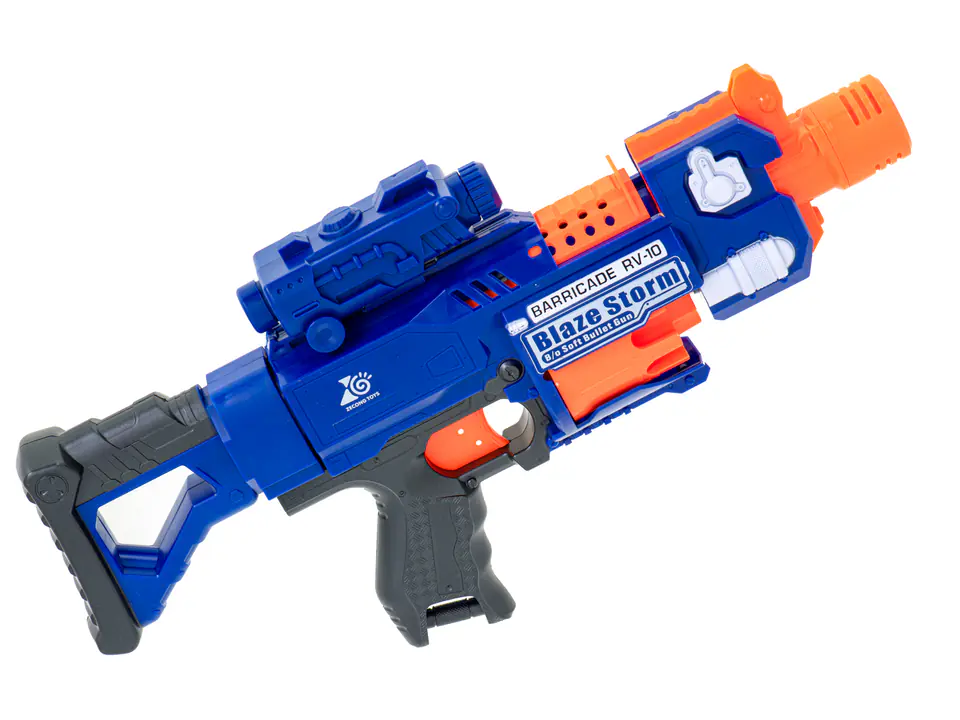 Blaze Storm foam cylinder arrow rifle + sight + 20 arrows blue