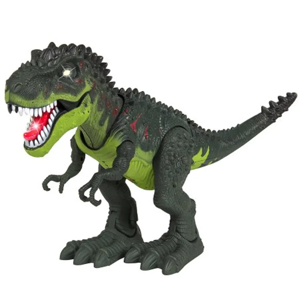 Dinosaur T-REX electronic walks roars green