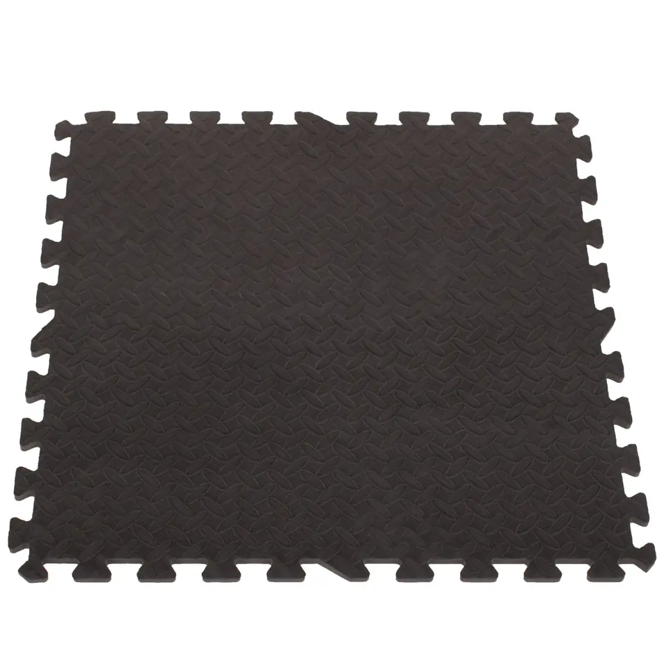 Puzzle foam mat for kids black 60x60 4pcs