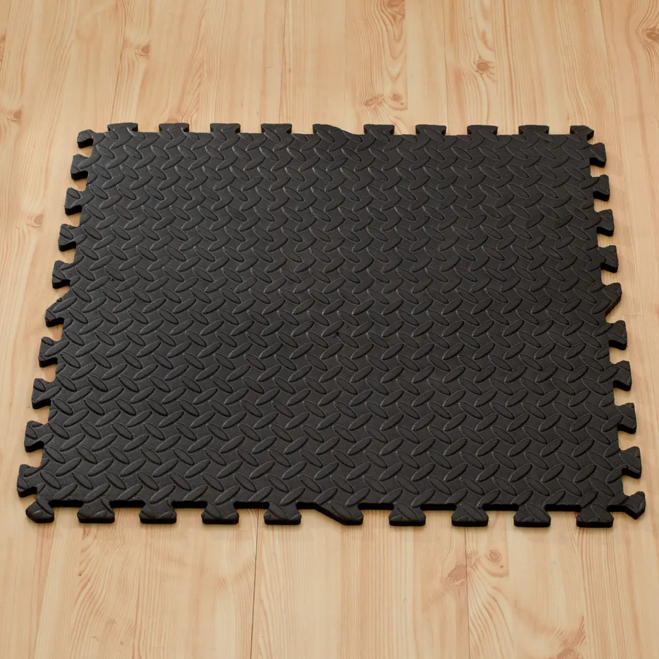 Puzzle foam mat for kids black 60x60 4pcs