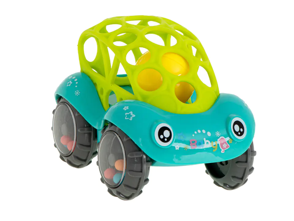 Toy car toy car rattle teether with balls