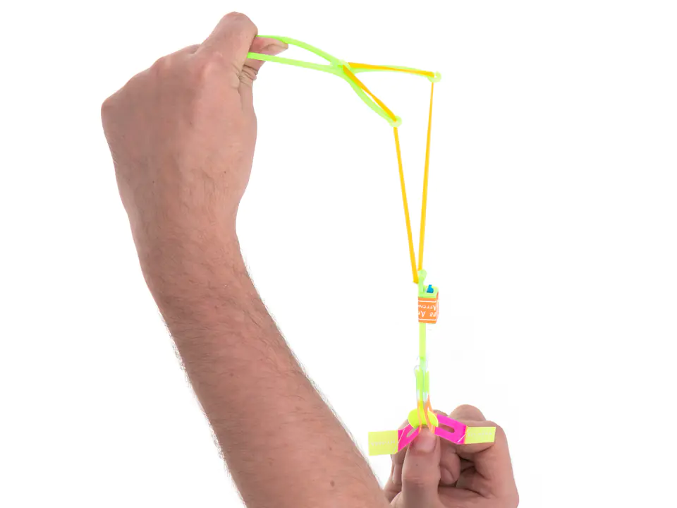 Slingshot flying dart glowing LED