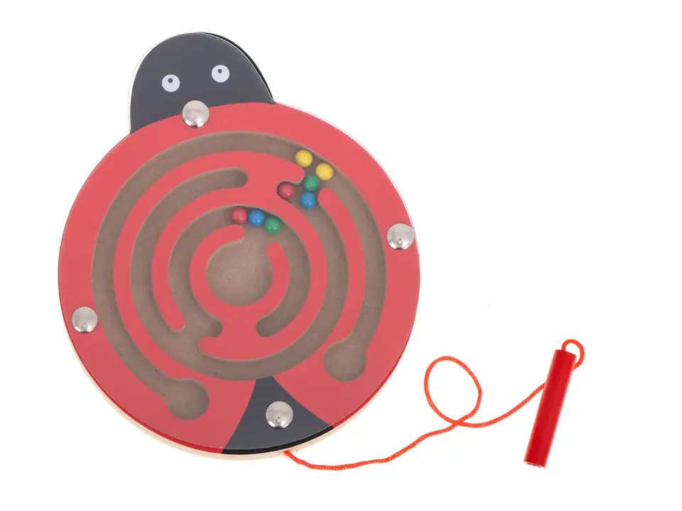 Magnetic labyrinth ladybug balls