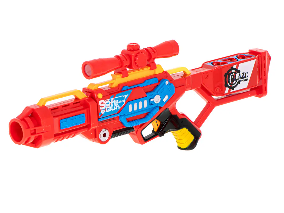 Foam machine arrow rifle Blaze Storm + 20 arrows red