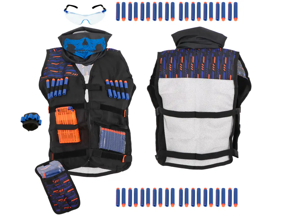 Tactical vest for accessories for Nerf 2 launcher + equipment