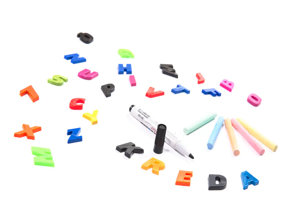Chalk magnetic board + paper abacus 90cm