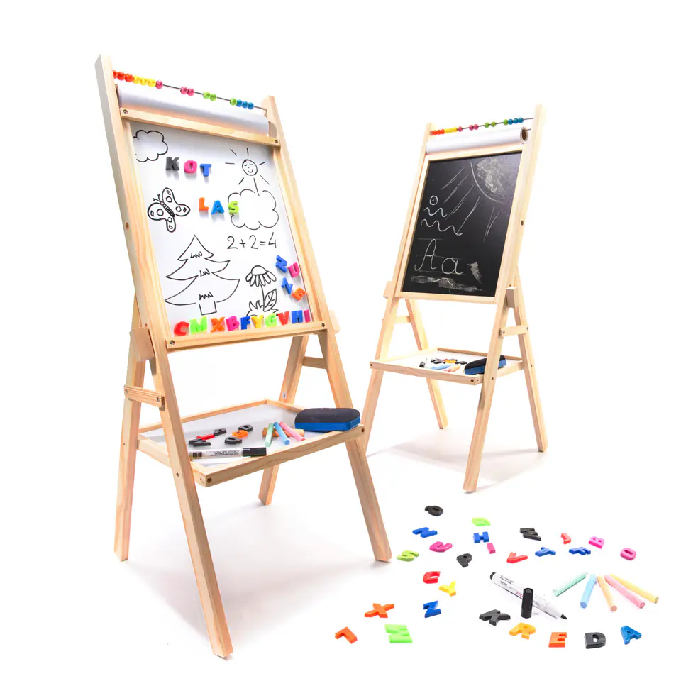 Chalk magnetic board + paper abacus 90cm