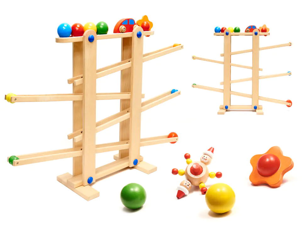 Ball track wooden kulodrom montessori XXL