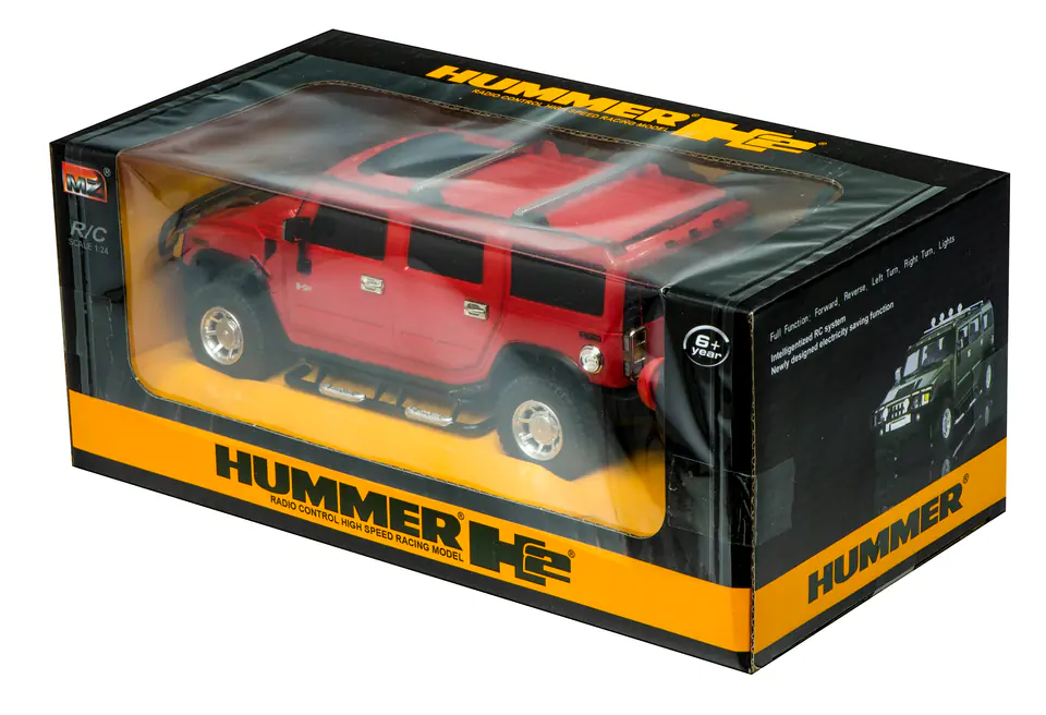 Rc Car Hummer H2 - license 1:24 red