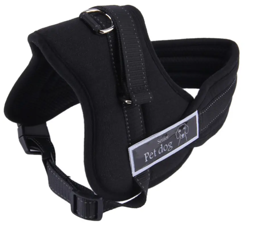 Dog harness strong XXL 90-120cm Senior Dog black
