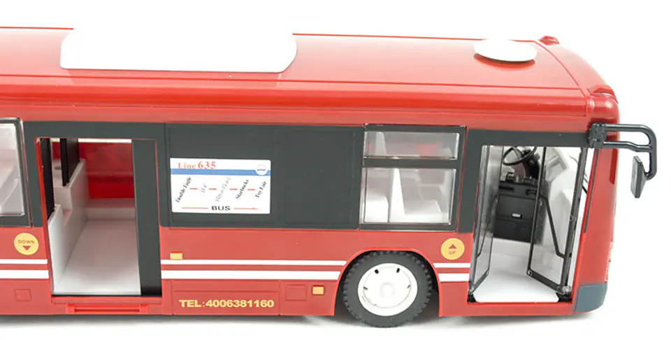 RC Remote Controlled Bus with Door Red