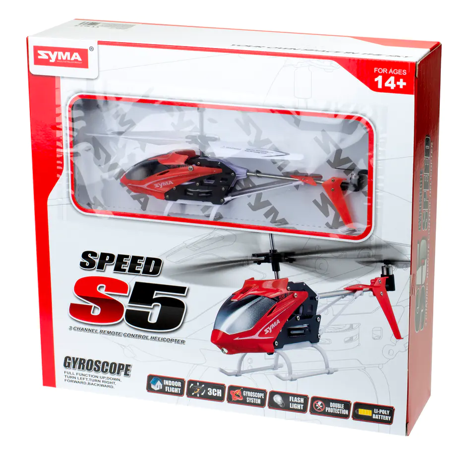 RC Helicopter SYMA S5 3CH red