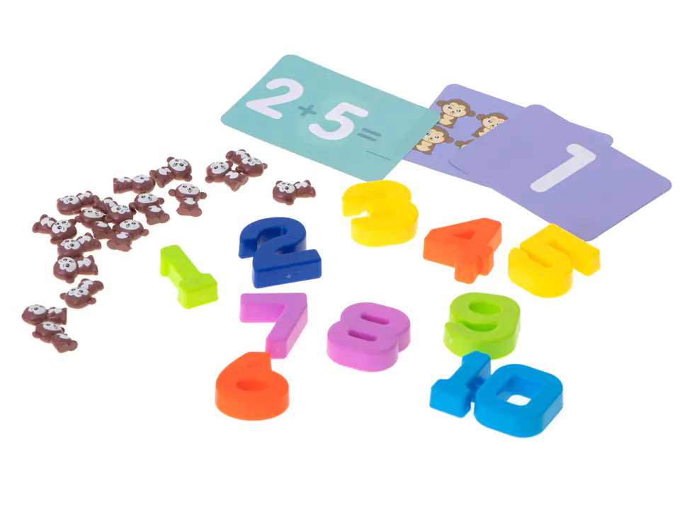 Weighing pan educational learning to count monkey large