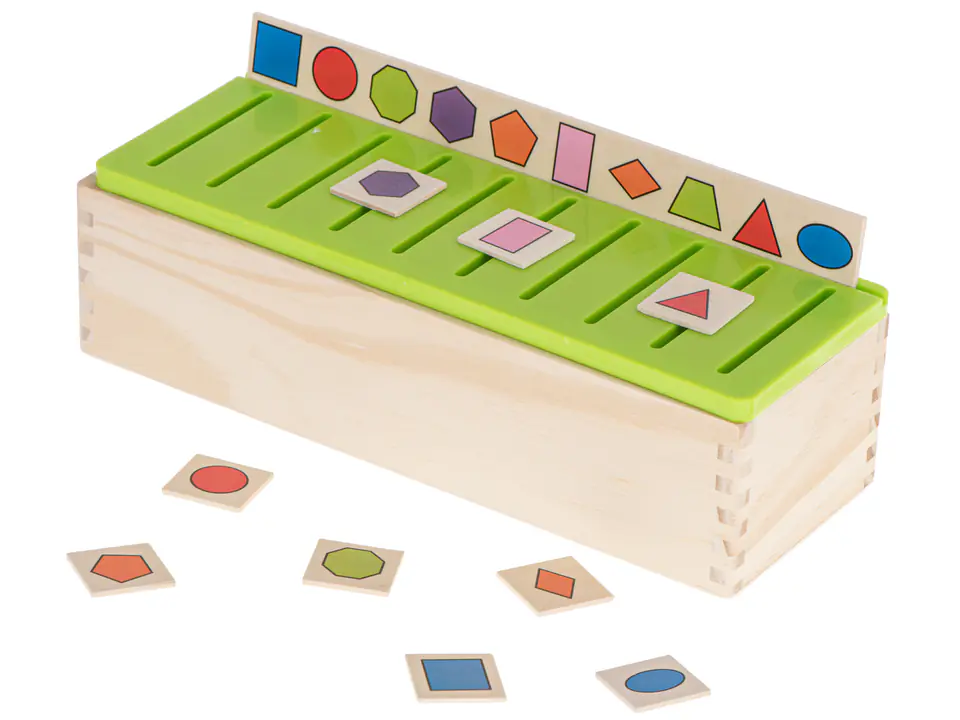 Wooden puzzle sorter puzzle match images