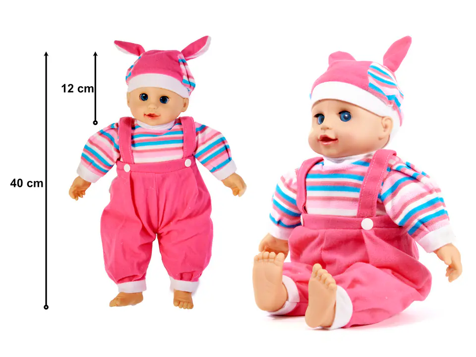 Maja bobas doll with pink sound 40cm