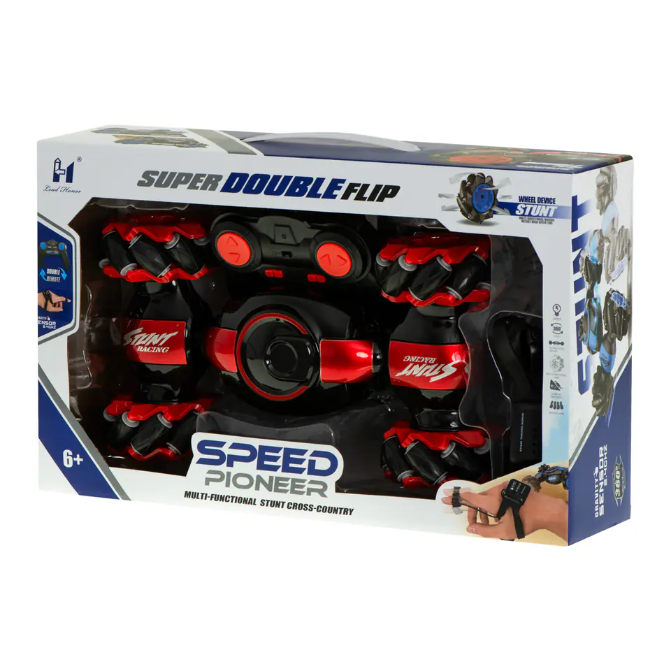 RC Speed Pioneer Stunt Car 360 red