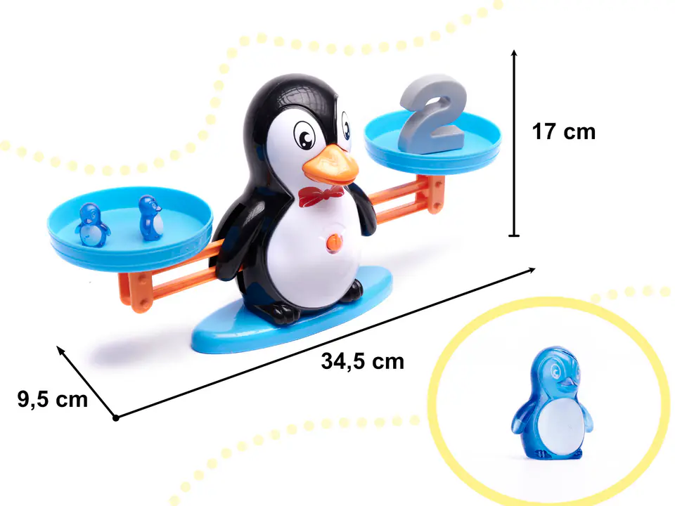 Weighing Pans Educational Learning Penguin Counting Large