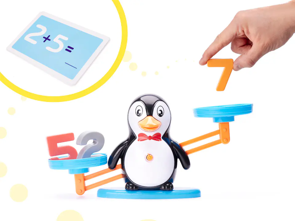 Weighing Pans Educational Learning Penguin Counting Large