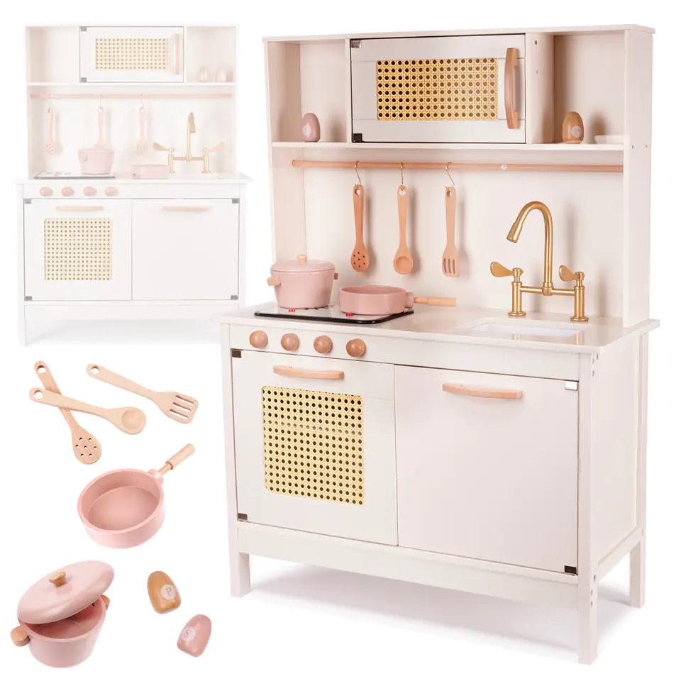 Wooden kitchen MDF retro with accessories BOHO