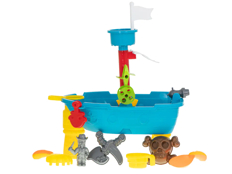 Water table for bathing sandpit pirate ship / 25el.