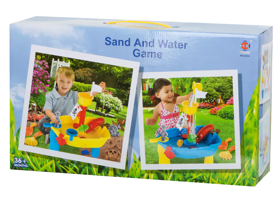 Water table for bathing sandpit pirate ship / 25el.