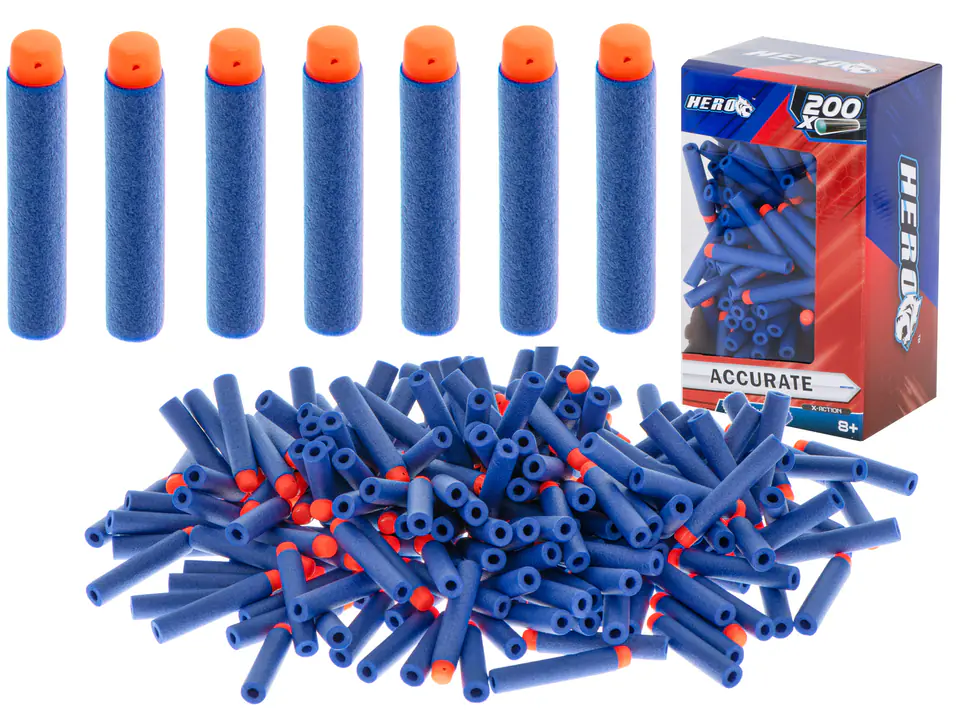 Arrows compatible with NERF 7,2cm BOX 200pcs launcher.