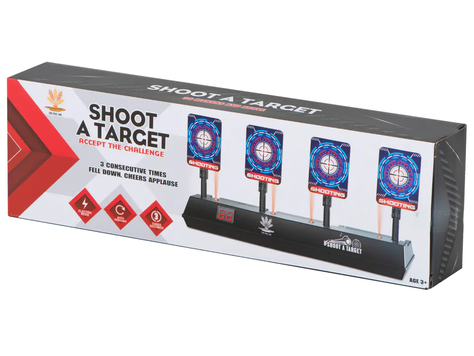 Electronic shield for digital shooting 4 targets