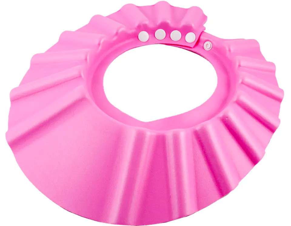 Cap protective bath brim for babies pink