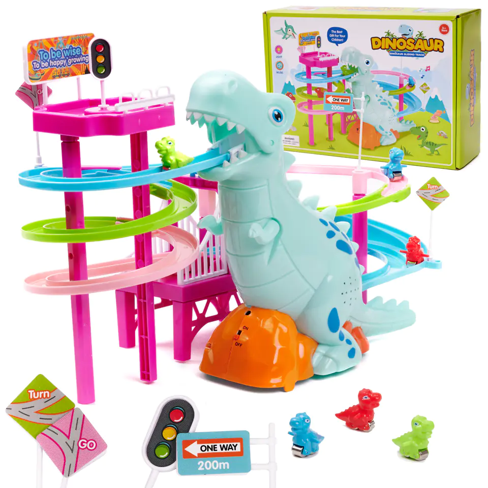 Dinosaur race track dinosaur sounds light