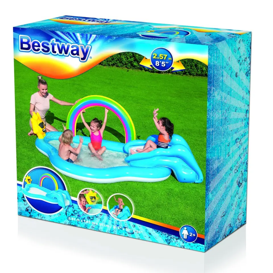 BESTWAY 53092 Playground inflatable rainbow blue