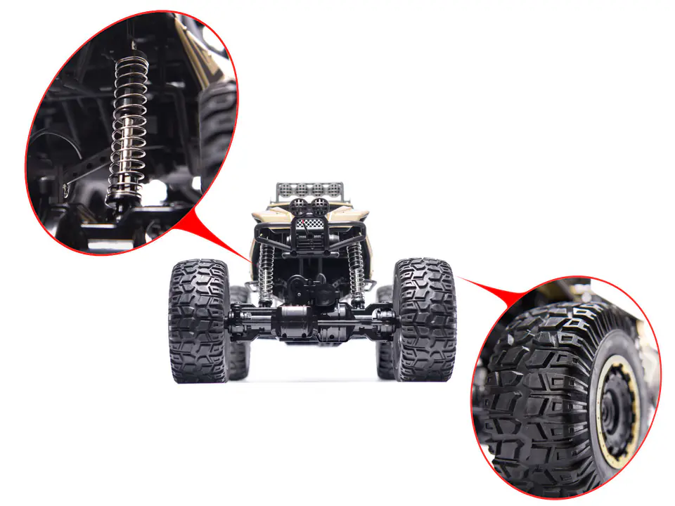 Rc Rock Crawler Car 2.4GHz 1:8 51cm Gold