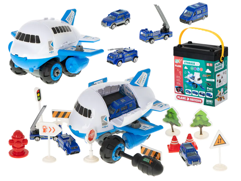 Aircraft transporter + 4 cars + accessories