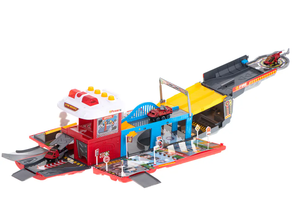 Transporter fire truck fold-out parking fire brigade + accessories