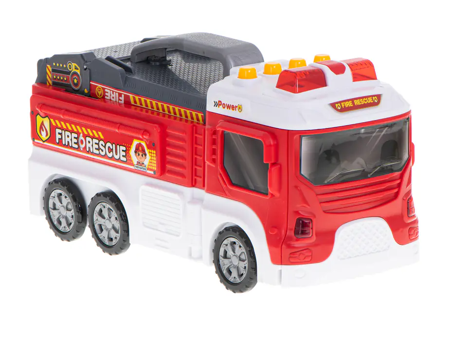 Transporter fire truck fold-out parking fire brigade + accessories