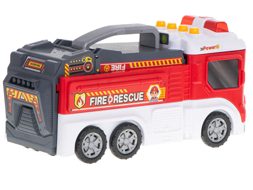 Transporter fire truck fold-out parking fire brigade + accessories