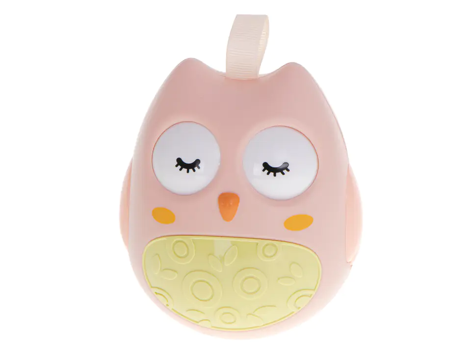 Wańka wstańka owl sensory kiwajka pink