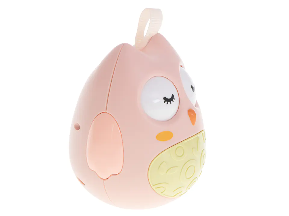 Wańka wstańka owl sensory kiwajka pink